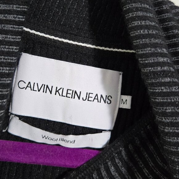 Calvin Klein sweater color black gray size M - Picture 4 of 6